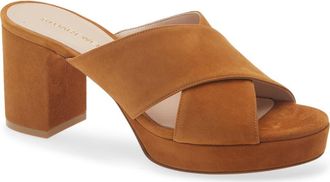 Stuart Weitzman Dayna Platform Sandal in Bohotan at Nordstrom, Size 10.5
