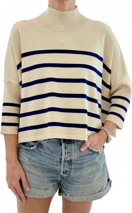 Kerisma Aja Stripe Sweater In Ecru Navy