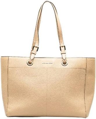 Michael Kors Pre-owned Shoulder Bags, female, Beige, Size: ONE SIZE Pre-owned Leather handbags