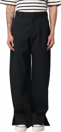 Jil Sander Wool Gabardine Pants In Black