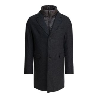 Herno Jassen, Heren, Grijs, 2Xl, Wol, Herenkleding Jas & Mantel Grijs Aw 25