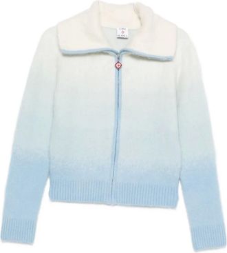 Casablanca Cardigan con zip - Blu