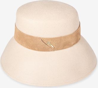 Catarzi Filz-Glockenhut mit Wildlederband