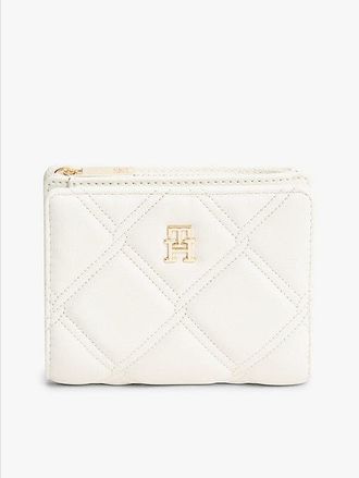 Tommy Hilfiger Cartera plegable acolchada con monograma TH