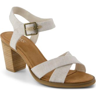 Toms Majorca Ankle Strap Sandal in Natural Yarn Dye at Nordstrom, Size 9.5