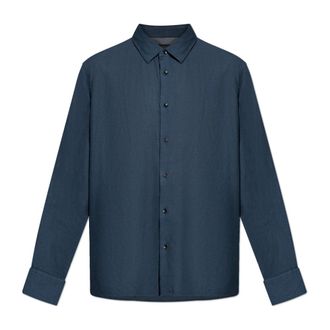 Rag & Bone Klassiek overhemd - Heren - Zakelijke Overhemden - Blauw - XL - Katoen - Overhemden