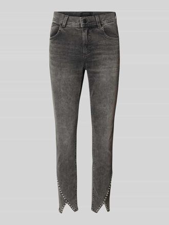 Angels Jeans in verkürzter Passform mit Perlen Modell ORNELLA in Hellgrau, Größe 36