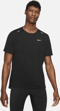 Nike Mens Rise 365 Dri-FIT Short-Sleeve Running Top in Black | CZ9184-013