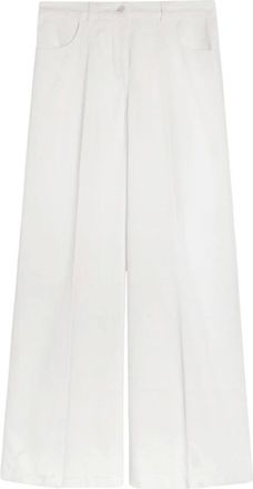 Aspesi Pantalone ampio in velluto liscio - - Trousers - Donna - Bianco - S