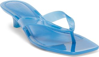 Steve Madden Tracie Kitten Heel Flip Flop in Blue at Nordstrom, Size 10