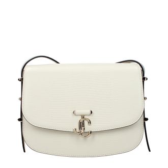 Jimmy Choo London Umh&auml;ngetaschen Damen Leder Wei&szlig;/Latte