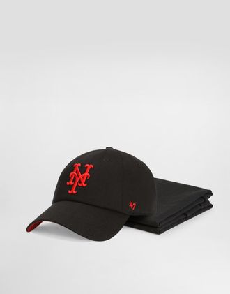 Dolce & Gabbana X 47 New York Mets Drill Balaclava - Man Hats And Gloves Black Onesize