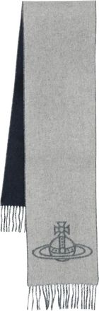 Vivienne Westwood Sjaal verfraaid met Orb-logo - Grijs