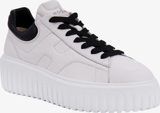 Hogan Womens Sneakers H-Stripes White Leather Trainers