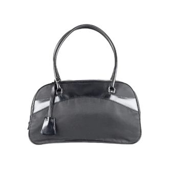 Prada Pre-owned Leather prada-bags - Dames - Vintage Handtas - Zwart - ONE Size - Leer - Vintage