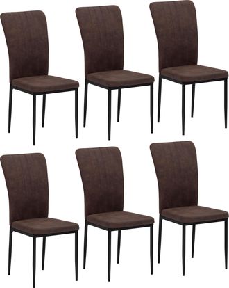 HOME AFFAIRE 4-Fussstuhl »Bergamo« (Set) 6 Stk.erhältlich in Samt, Vintage-Mikrofaser und Webstoff in vielen Farben