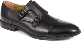 Jones Bootmaker Mens Northampton Leather Monk Shoes - Black - Size UK 10
