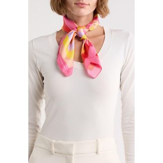 Steve Madden Intersecting Stripe Square Scarf in Warm Multi at Nordstrom Rack