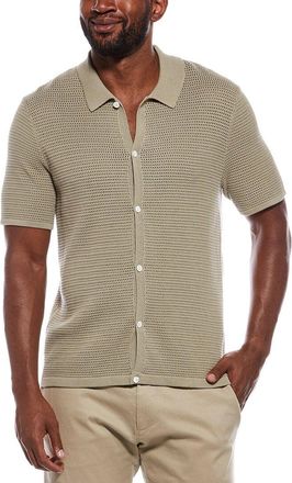 Madewell Open Stitch Button Up Polo Sweater