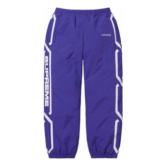 SUPREME Inset Link Track Pants Purple White SUP-SS24-079