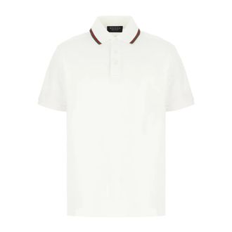 Gucci Polo shirt van katoenen jersey piqu&eacute; - Heren - Polos - Wit - XL - Katoen - Tops