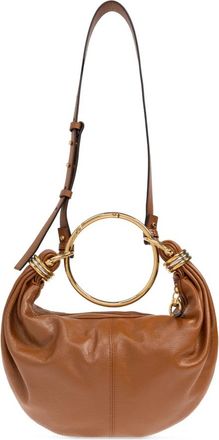 Chlo&eacute; Armband Kleine Handtas - Dames - Handtassen - Bruin - ONE Size - Leer - Tassen