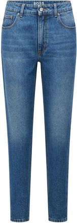 HUGO BOSS Dames/Dames Modern 2.0 Leather Label Mom Jeans (Blauw)