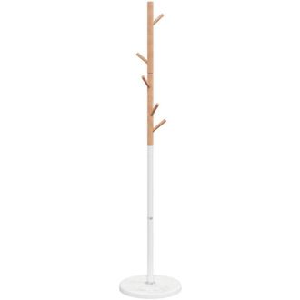 vidaXL Perchero De Hierro Con Recubrimiento En Polvo Blanco 172 Cm Vidaxl