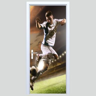 OEM Adhesivo De Tela Para Puerta Con Dise&ntilde;o De Futbolista 437pd