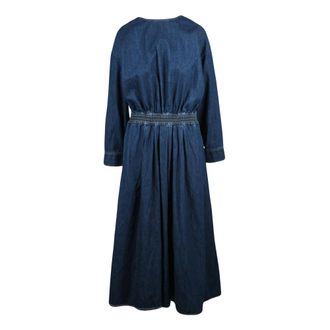 Bellerose Lange Denim Jurk - Dames - Casual kleedjes - Blauw - XS - Denim - Kleedjes