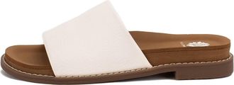 Yellow Box Womens Shelly Slide Sandals In White