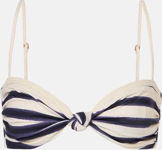 Johanna Ortiz Top bikini a righe
