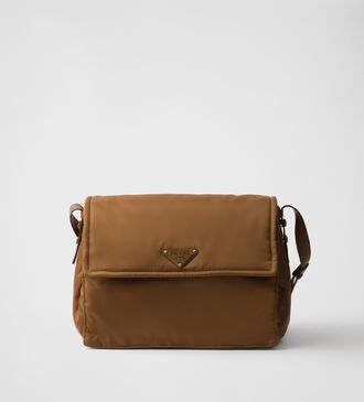 Prada Traveller large padded Re-Nylon shoulder bag