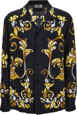 Versace Jeans Couture Shirts Zwart - Heren - Casual Overhemden - Zwart - L - Overhemden