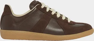 Maison Margiela Replica Suede & Leather Sneakers