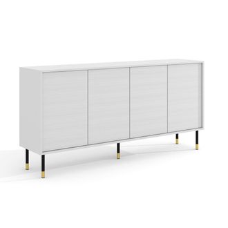 Petits Meubles Buf&eacute; 4 puertas paneles laminados blanco