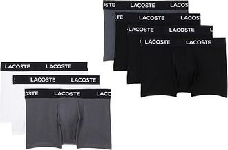 Lacoste 7-pack Logo Waist Trunks Mens Underwear Black/White/Grey : XXL (EUR 8), Cotton/Elastane