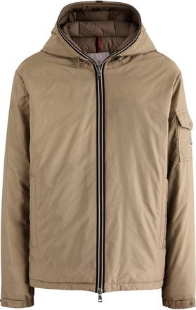 Moncler Evettes Hooded Nylon Jacket - Beige - 6 (UK46 / Xxxl)