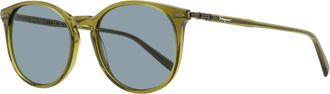 Ferragamo Ferragamo Unisex Keyhole Pantos Sunglasses SF911SCP 322 Transparent Khaki 53mm