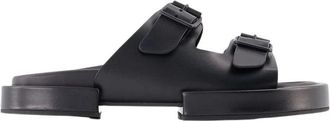 Ann Demeulemeester Slippers - Dames - Sandalen - Zwart - 35 EU - Leer - Schoenen
