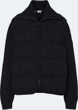 Moncler Down-paneled wool and cashmere cardigan