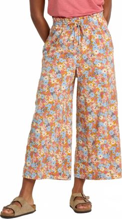 Toad & Co Sunkissed Wide Leg Crop Pants In Sunset Print