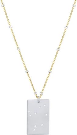 Set & Stones Zodiac Constellation Pendant Necklace in Silver - Libra at Nordstrom