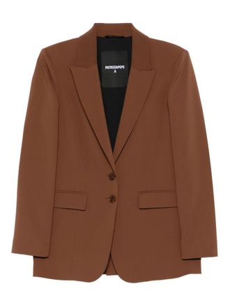 Patrizia Pepe two-button notched-lapel blazer - Brown