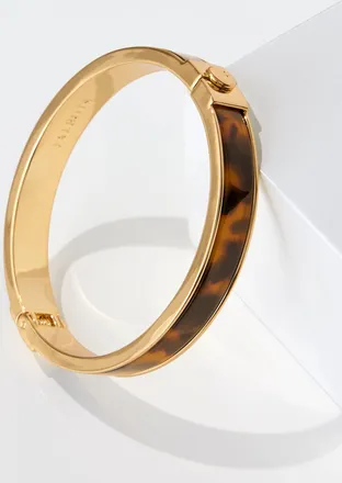 Talbots Tortoiseshell Hinge Bracelet - Tortoiseshell/Gold - 001 Talbots