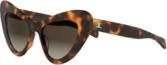 Celine Sunglasses, female, Brown, Size: 52 MM Sunglasses