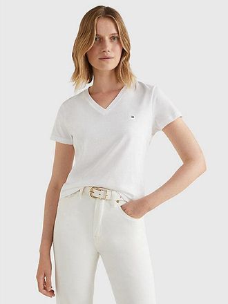 Tommy Hilfiger Camiseta Heritage con cuello de pico