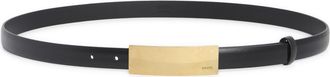 Khaite Berlin Leather Belt in Black at Nordstrom, Size 100