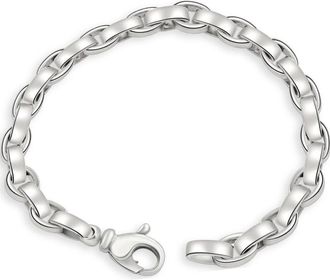 Pompeii3 Mens 14k Gold (62gram) or Platinum (114gram) 8mm Link Bracelet 8.5