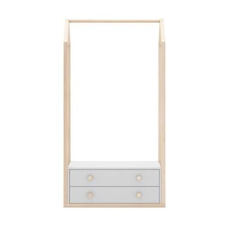 Calicosy 2-Drawer Wardrobe, 80Cm Wide - Esteban in White